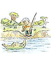 Мальчик на речке рыбу ловил...